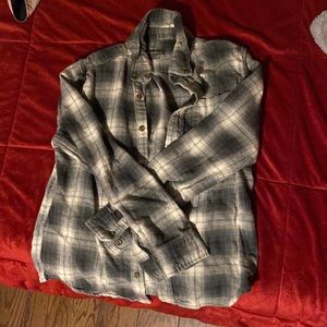 Green Plaid Button Up